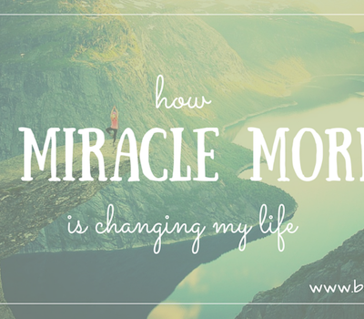 How The Miracle Morning is changing my life